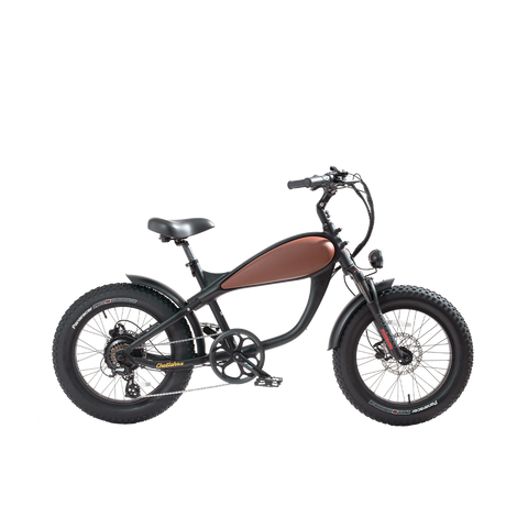 Revibikes Cheetah Mini 20 Inch Ebikes Retro Fat Tire Electric Bicycle ...